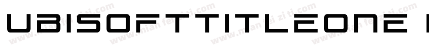 UbisoftTitleOne Bold字体转换